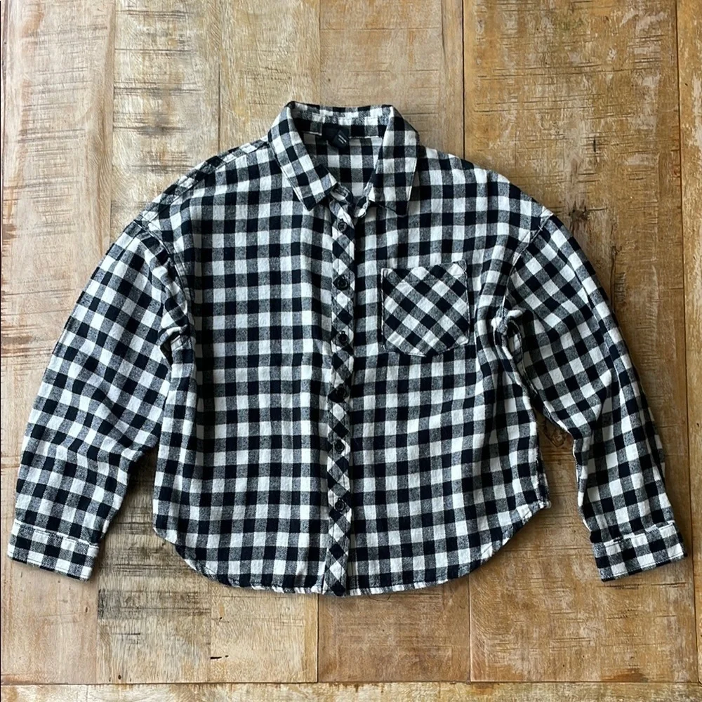 Art Class Girls Checkered Flannel Shirt S(6/6x)